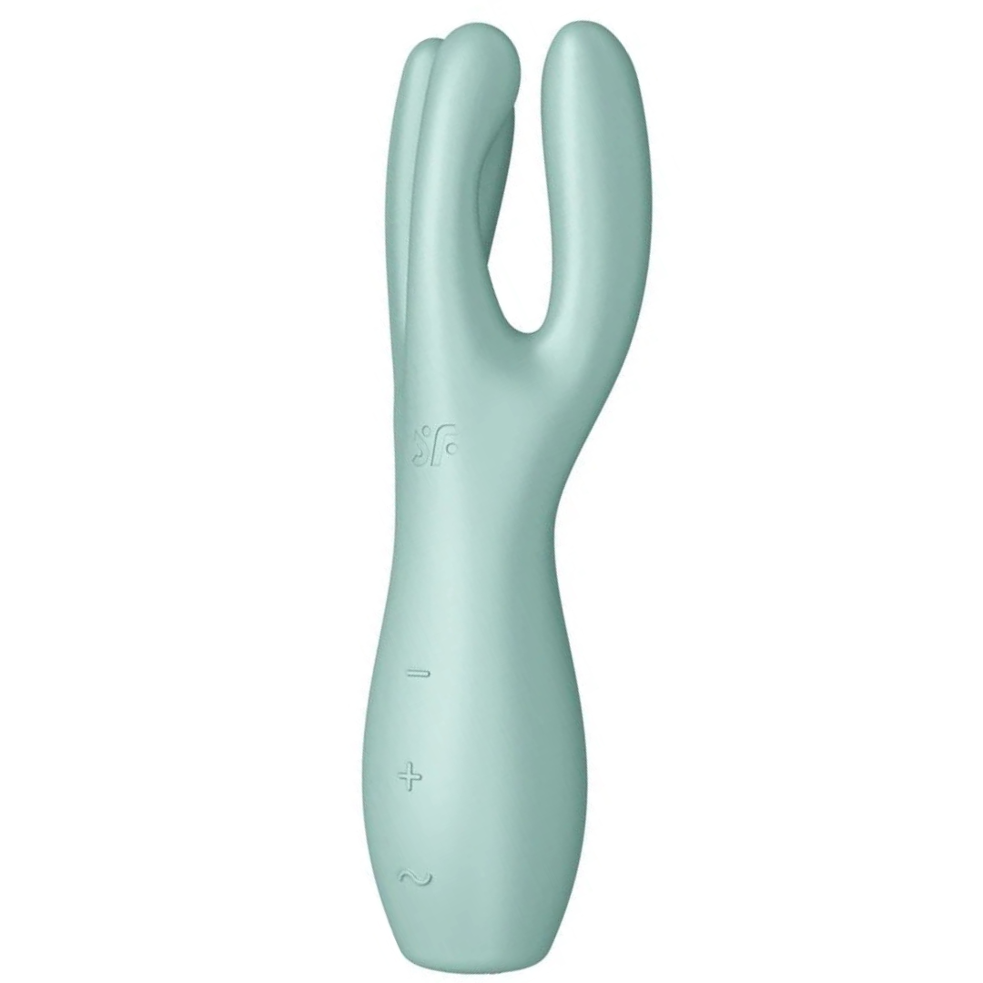 Clitoral Stimulator Vibration Satisfyer Threesome 3 Mint  Boutique Luxria