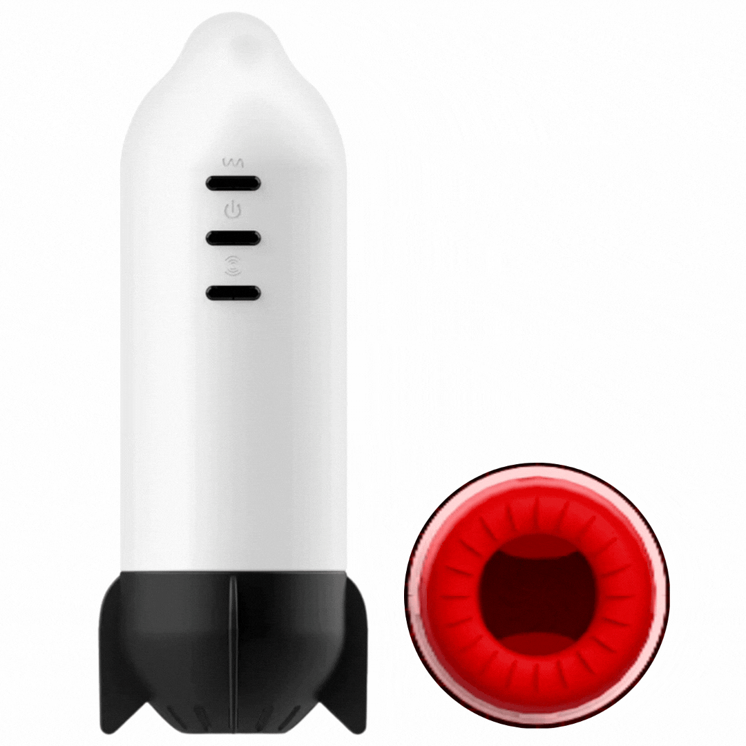 Masturbador Masculino Automtico Com Suco e Vibrao Jamyjob Rocket   Boutique Luxria