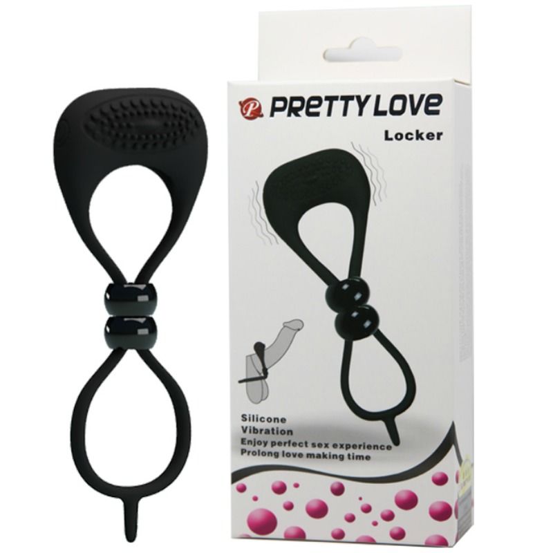 Anel Peniano Duplo Vibração Pilhas PrettyLove Locker