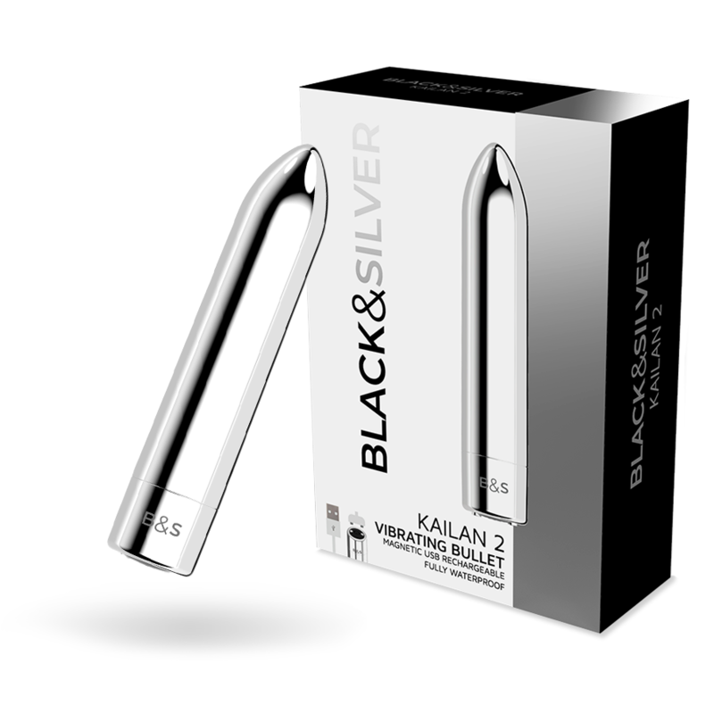 Bala Vibração Usb Black&Silver Kailan 2