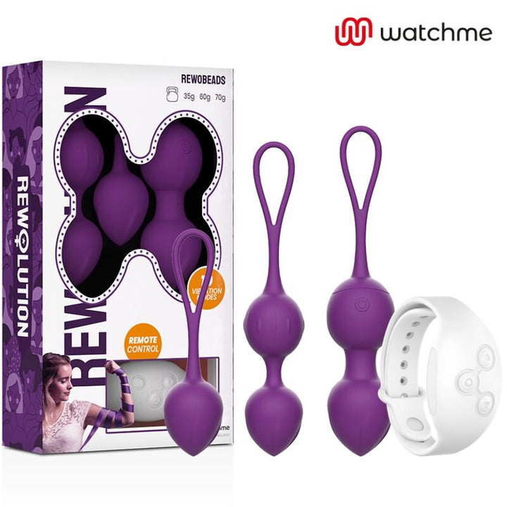 Bola Kegel Dupla Vibração+ 2 Bolas Rewobeads Controlo Remoto Watchme