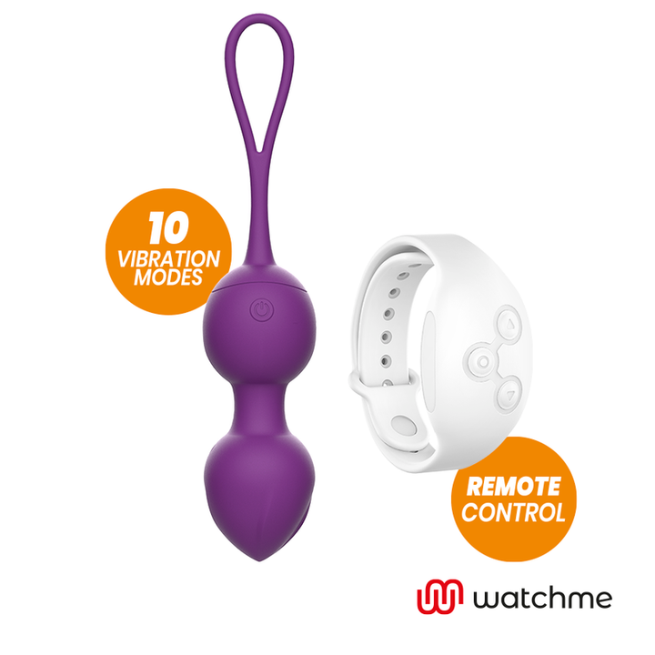 Bola Kegel Dupla Vibração+ 2 Bolas Rewobeads Controlo Remoto Watchme