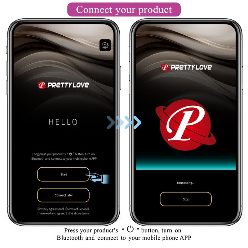 Bola Kegel Dupla Vibração Usb PrettyLove Elvira Controlo Remoto App