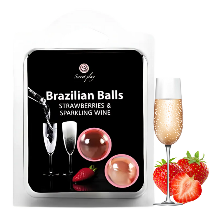 Bolinhas Explosivas SecretPlay Sabor Morango e Champanhe
