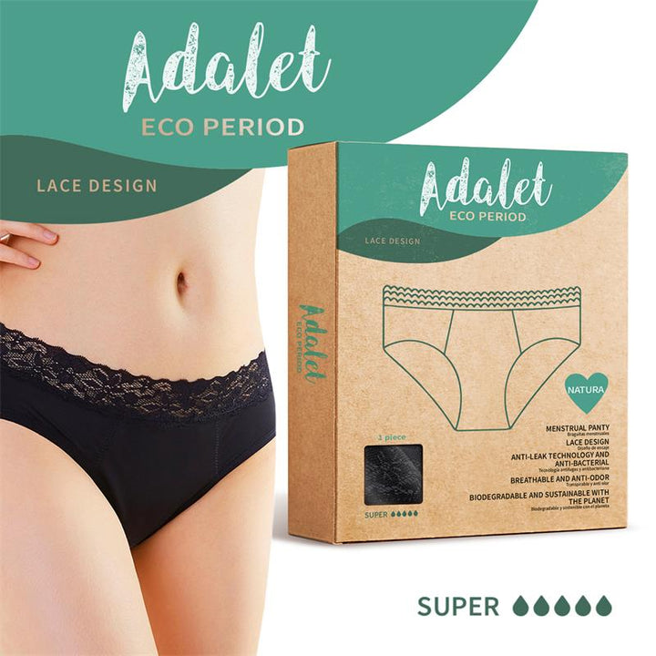 Cuecas Menstruais Eco Fluxo Muito Intenso Adalet Natura