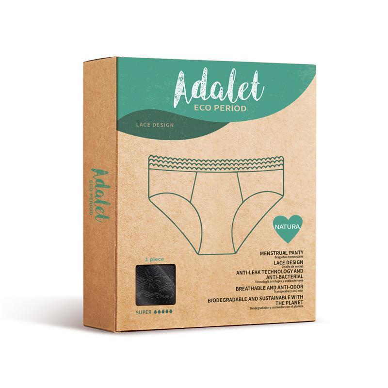 Cuecas Menstruais Eco Fluxo Muito Intenso Adalet Natura
