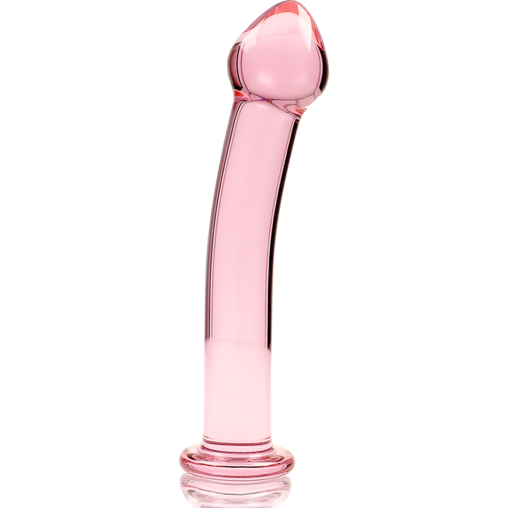 Dildo De Vidro Ibiza N10 Rosa 15x3cm