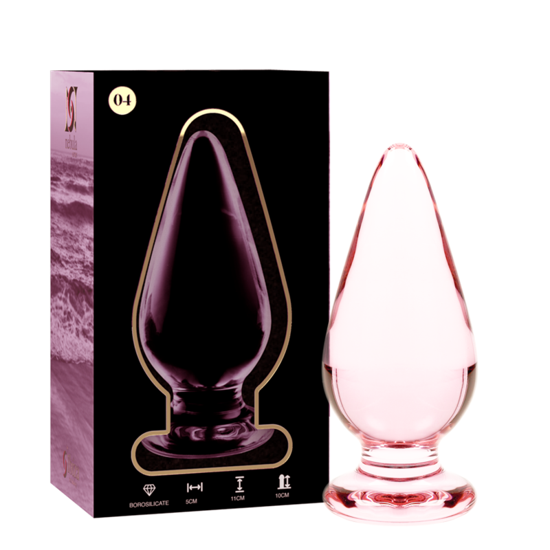 Dildo De Vidro Ibiza N4 Rosa 10x5cm