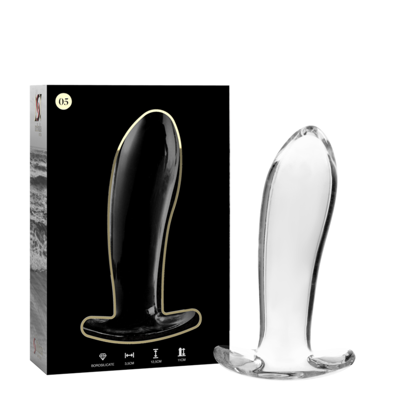 Dildo De Vidro Ibiza N5 Transparente 11x3.5cm