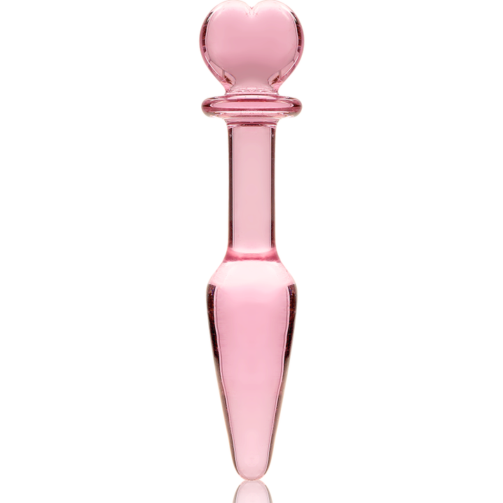 Dildo De Vidro Ibiza N7 Rosa 10x3cm