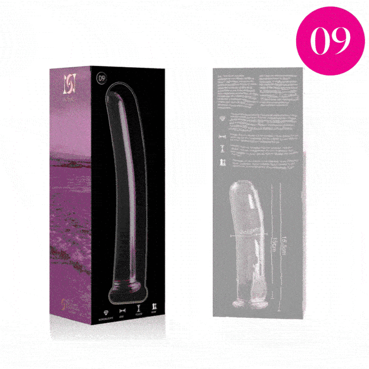 Dildo De Vidro Ibiza N9 Rosa 15x2.5cm