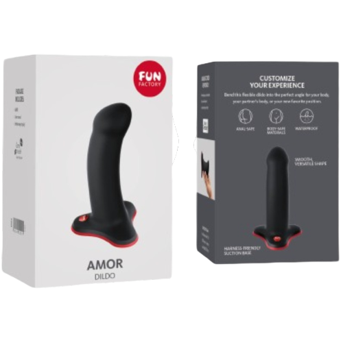 Dildo Fun Factory Amor Preto 14x3.7cm