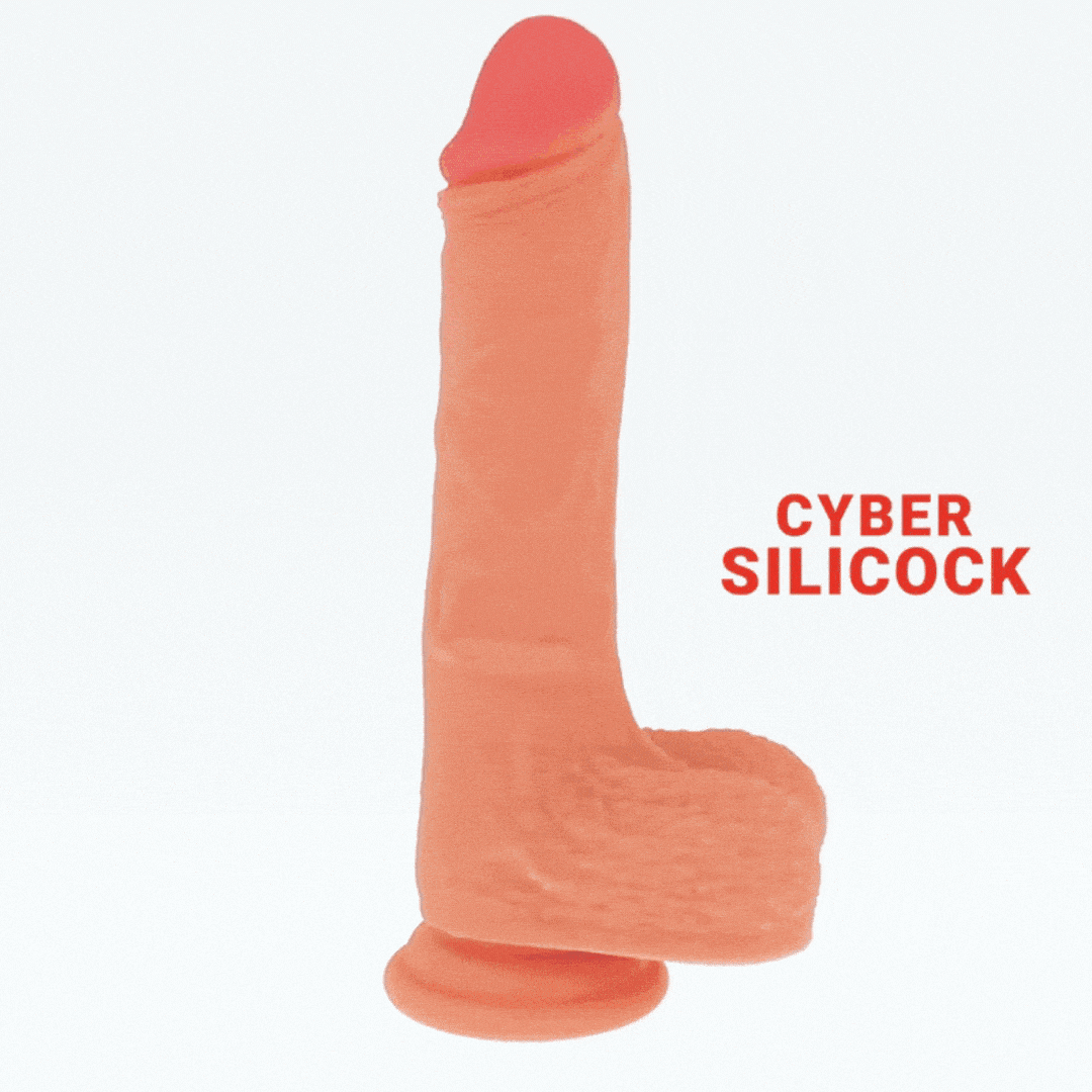 Dildo Silicone Dupla Densidade Cyber Silicock Connor 16x3.7cm