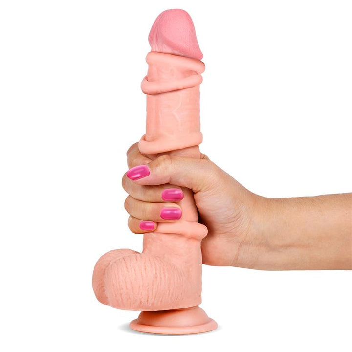 Dildo Tripla Densidade IntoYou Slidy Bege 18x5cm