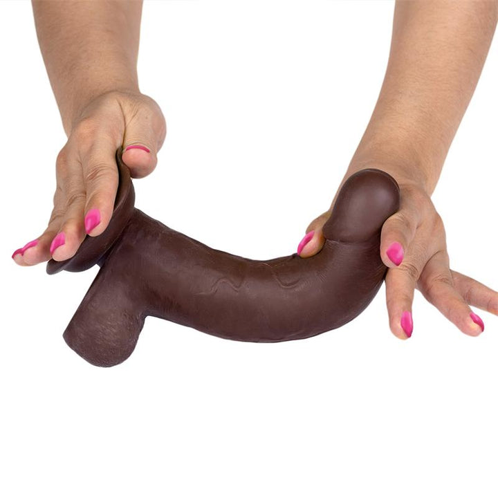 Dildo Tripla Densidade IntoYou Slidy Castanho 15x5cm