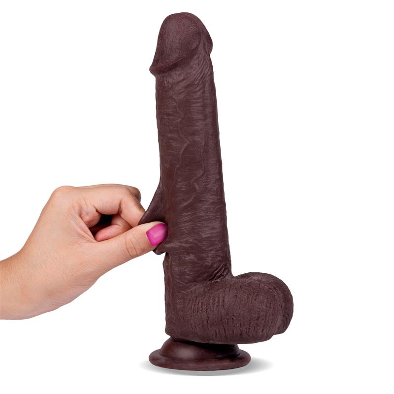 Dildo Tripla Densidade IntoYou Slidy Castanho 18x5cm