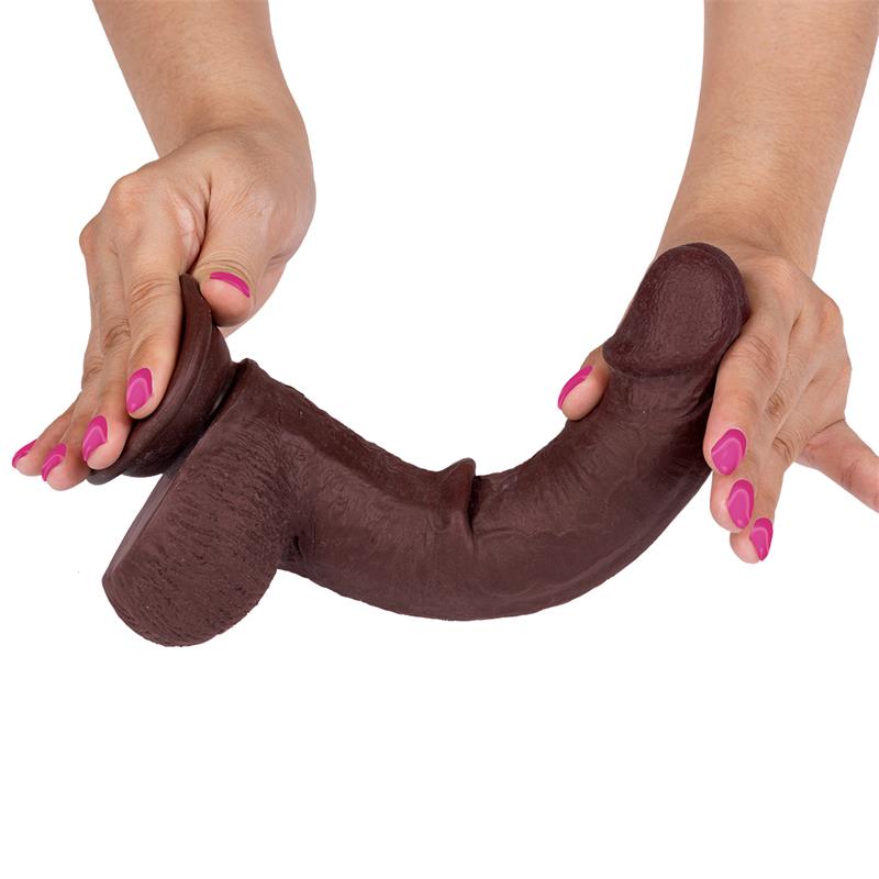 Dildo Tripla Densidade IntoYou Slidy Castanho 18x5cm