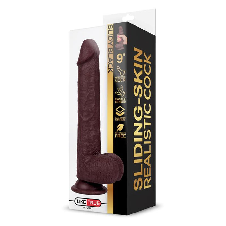 Dildo Tripla Densidade IntoYou Slidy Castanho 18x5cm