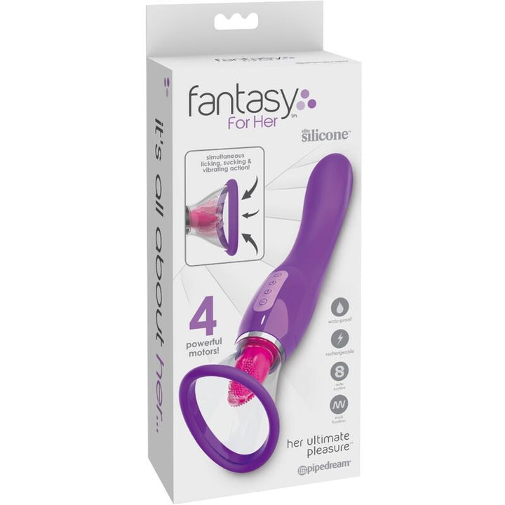 Estimulador Clitoriano Usb Movimento Língua e Sucção Fantasy Ultimate Pleasure
