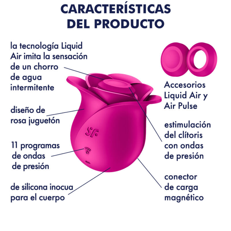 Estimulador Clitoriano Usb Sucção Rosa Satisfyer Pro 2 Blossom Modern
