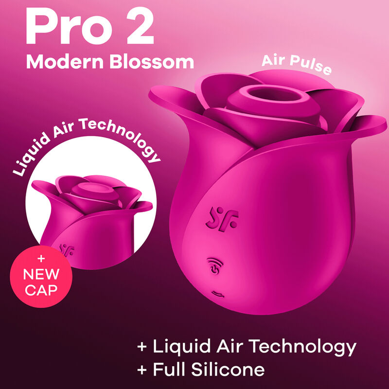 Estimulador Clitoriano Usb Sucção Rosa Satisfyer Pro 2 Blossom Modern