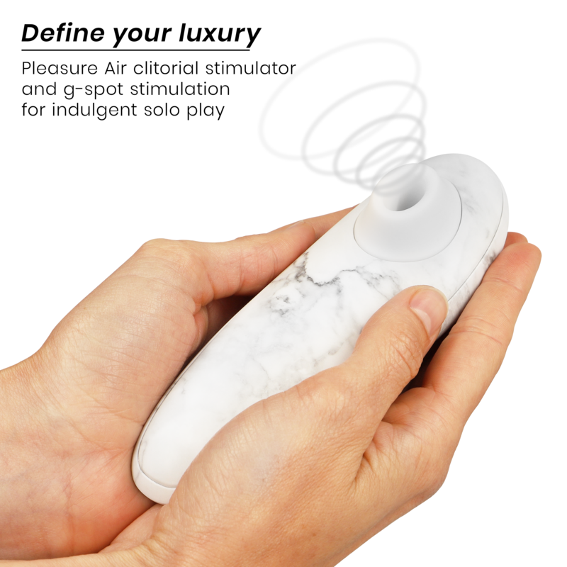 Estimulador Clitoriano Usb Sucção Womanizer Marilyn Monroe Classic 2 Mármore Branco