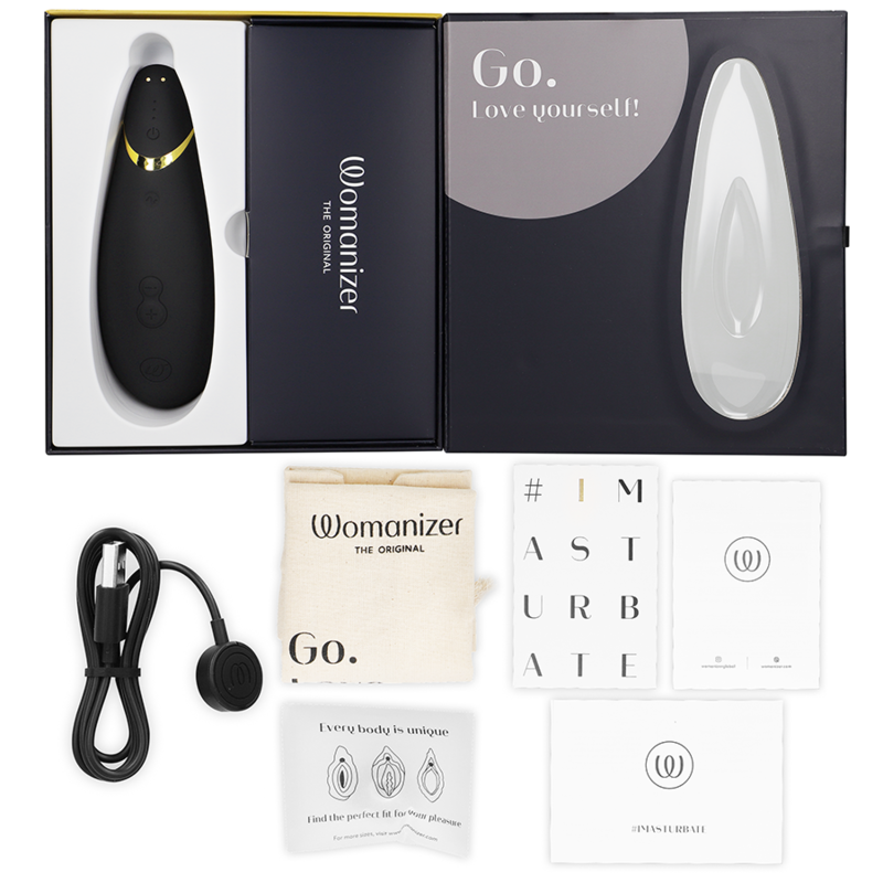 Estimulador Clitoriano Usb Sucção Womanizer Premium 2 Preto