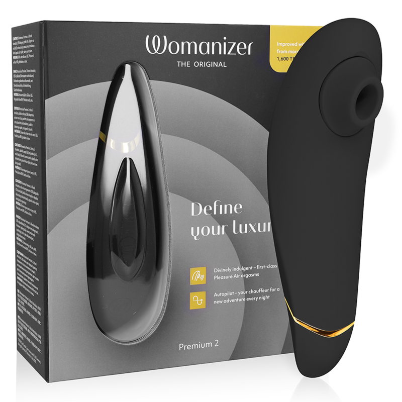 Estimulador Clitoriano Usb Sucção Womanizer Premium 2 Preto