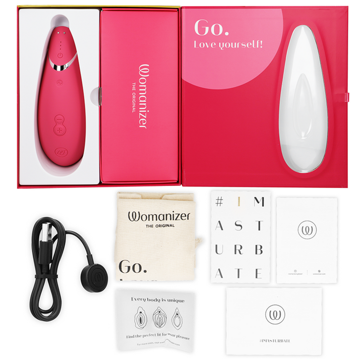 Estimulador Clitoriano Usb Sucção Womanizer Premium 2 Rosa