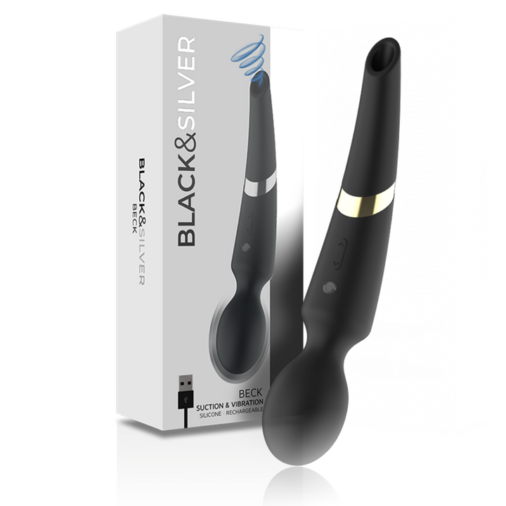 Estimulador Clitoriano Usb Sucção e Vibração Black&Silver Beck