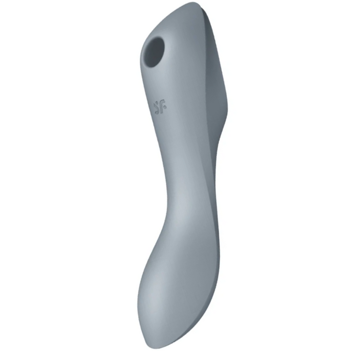 Estimulador Clitoriano Usb Sucção e Vibração Satisfyer Curvy Trinity 3 Cinza