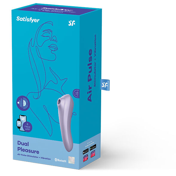 Estimulador Clitoriano Usb Sucção e Vibração Satisfyer Dual Pleasure Controlo Remoto App