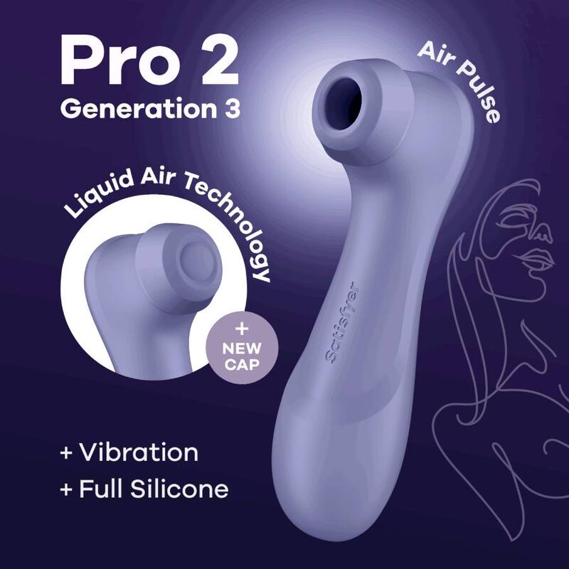 Estimulador Clitoriano Usb Sucção e Vibração Satisfyer Pro2 Gen3 Lilás