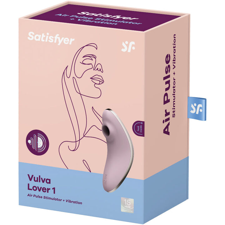 Estimulador Clitoriano Usb Sucção e Vibração Satisfyer Vulva Lover 1 Rosa