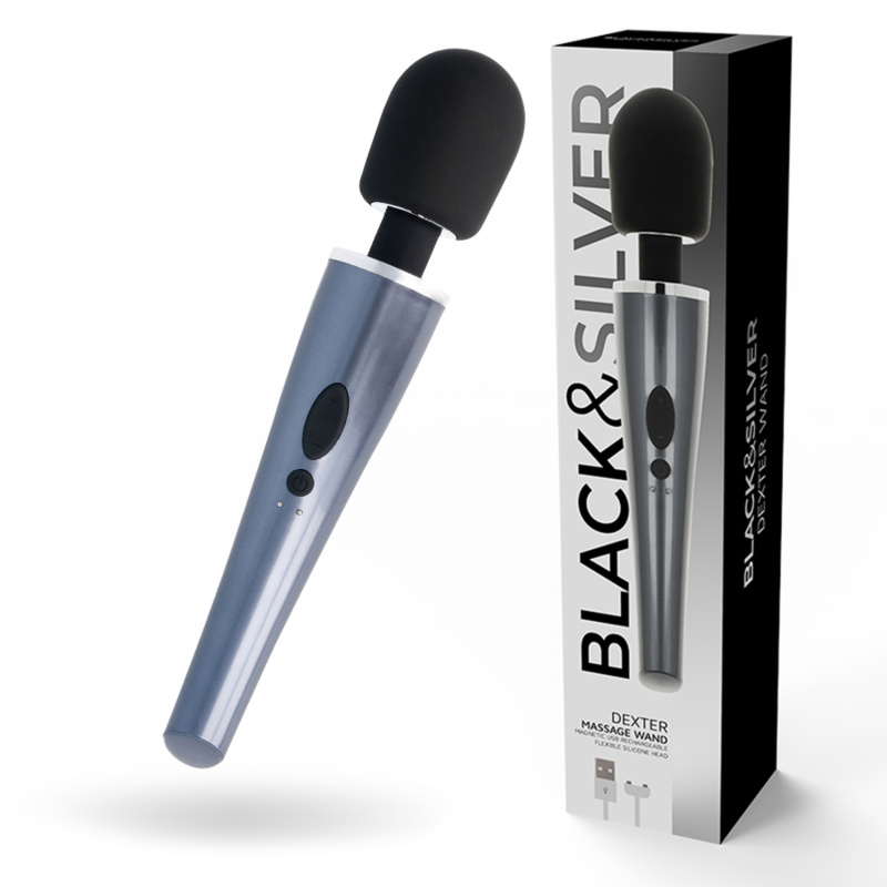 Estimulador Clitoriano Usb Varinha Black&Silver Dexter