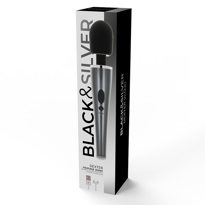 Estimulador Clitoriano Usb Varinha Black&Silver Dexter