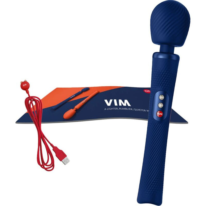 Estimulador Clitoriano Usb Varinha Fun Factory Vim Azul