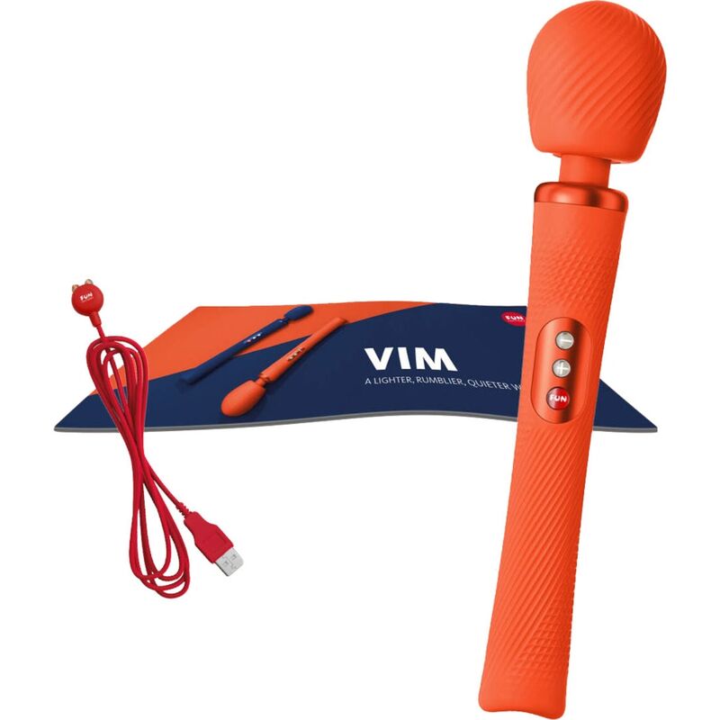 Estimulador Clitoriano Usb Varinha Fun Factory Vim Laranja