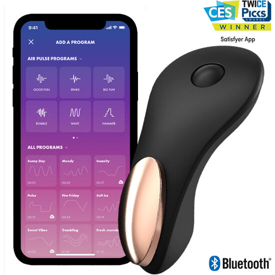 Estimulador Clitoriano Usb Vibração Cueca Satisfyer Little Secret Controlo Remoto App