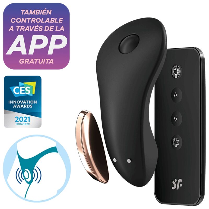 Estimulador Clitoriano Usb Vibração Cueca Satisfyer Little Secret Controlo Remoto App
