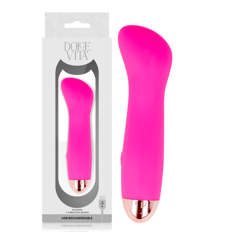 Estimulador Clitoriano Usb Vibração DolceVita 1 Rosa