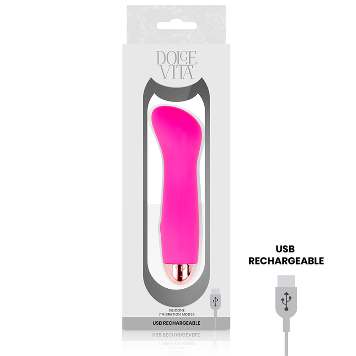 Estimulador Clitoriano Usb Vibração DolceVita 1 Rosa