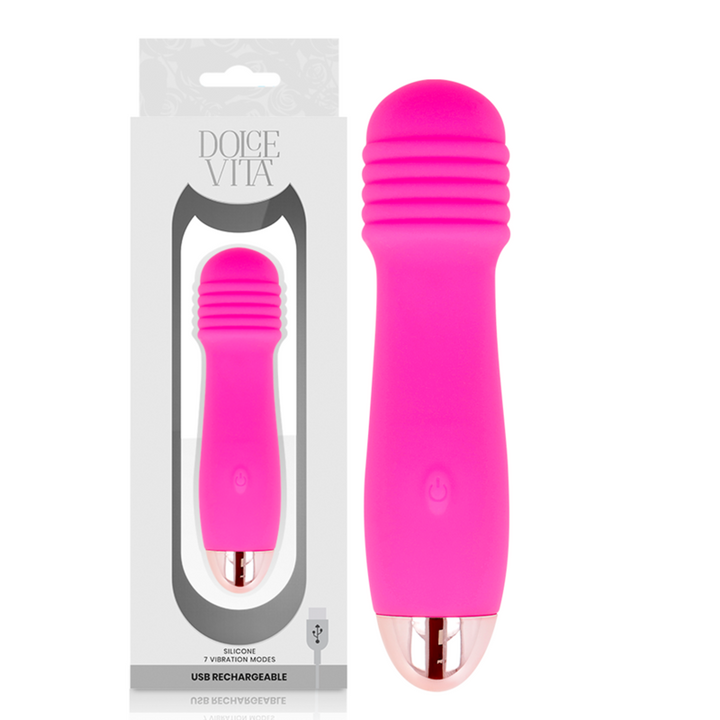 Estimulador Clitoriano Usb Vibração DolceVita 3 Rosa