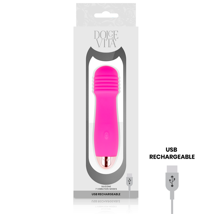Estimulador Clitoriano Usb Vibração DolceVita 3 Rosa
