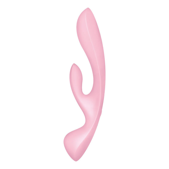 Estimulador Duplo Usb Satisfyer Triple Oh Hybrid Rosa