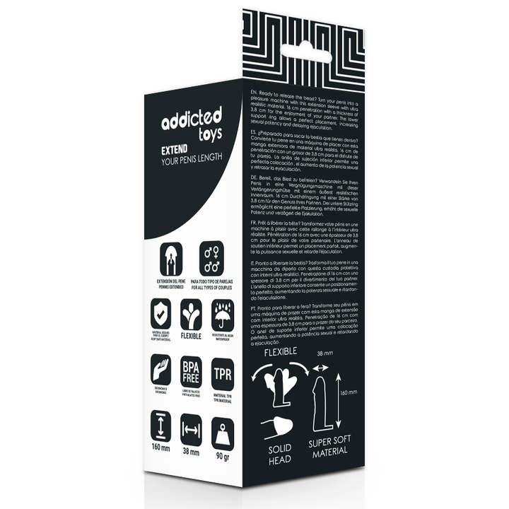 Extensão Peniana Addicted Basics 1 Bege