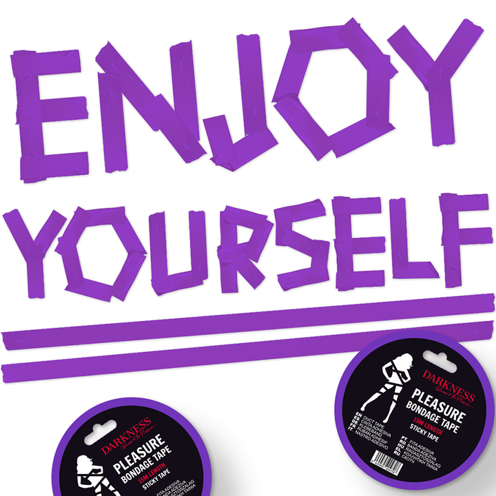 Fita Adesiva Darkness Bondage 15M Roxo