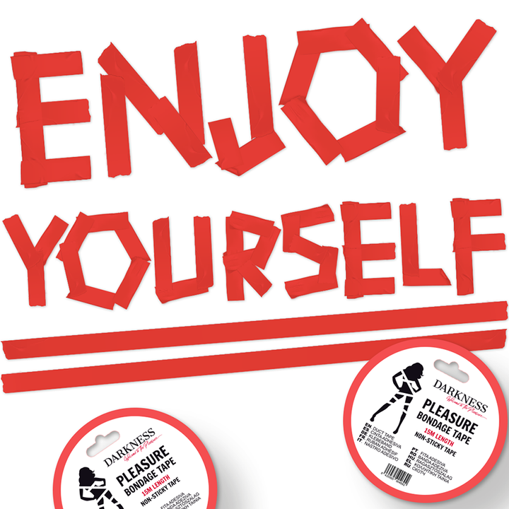 Fita Não Adesiva Darkness Bondage 15M Vermelho