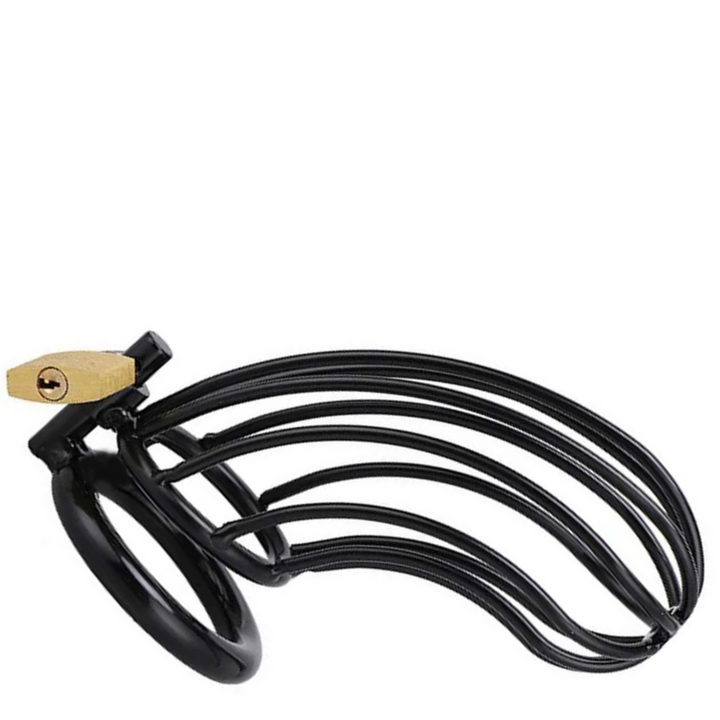 Gaiola Castidade Aberta Metal Hard Preto