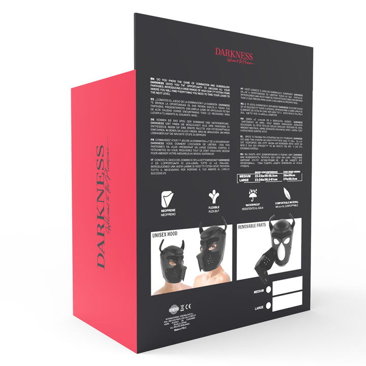 Máscara Petplay Darkness L